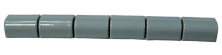 Мозаика NSmosaic TA061 бордюр серый 5.1x30.6