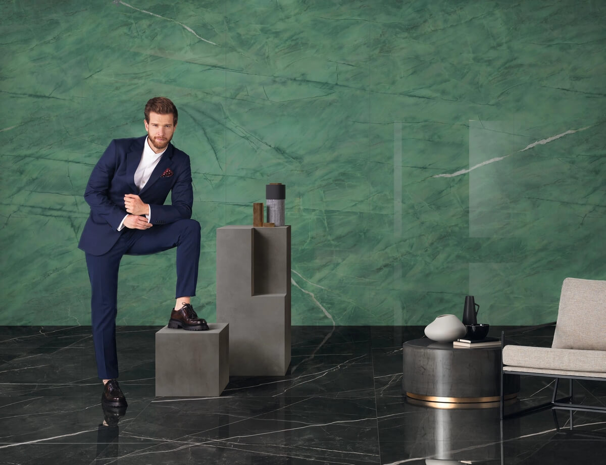 Керамогранит Атлас Конкорд Италия Марвел Гала/ Marvel Gala Exotic Green Polished 60x120 AFXP