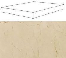 Ступень угловая правая Атлас Конкорд Супернова Стоун/ Supernova Stone Крим Wax 33x120