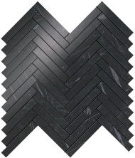 Мозаика Атлас Конкорд Италия Марвел Стоун/ Marvel Stone Nero Marquina Herringbone Wall 30.5x30.5 9SHN