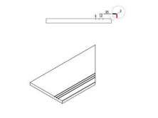 Бортик правый Италон Контемпора Х2/ Contempora X2 Pure 30x60