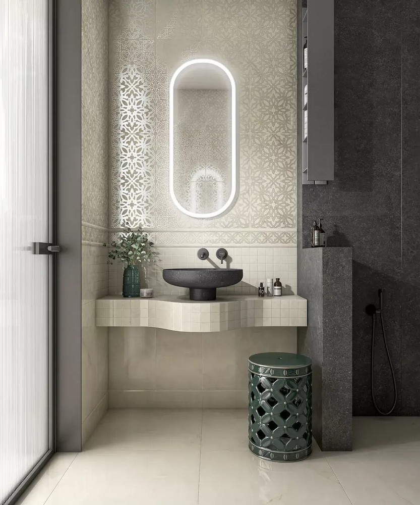 Бордюр Kerama Marazzi KMB2BDA005BR Махкама бежевый светлый глянцевый обрезной 12x30