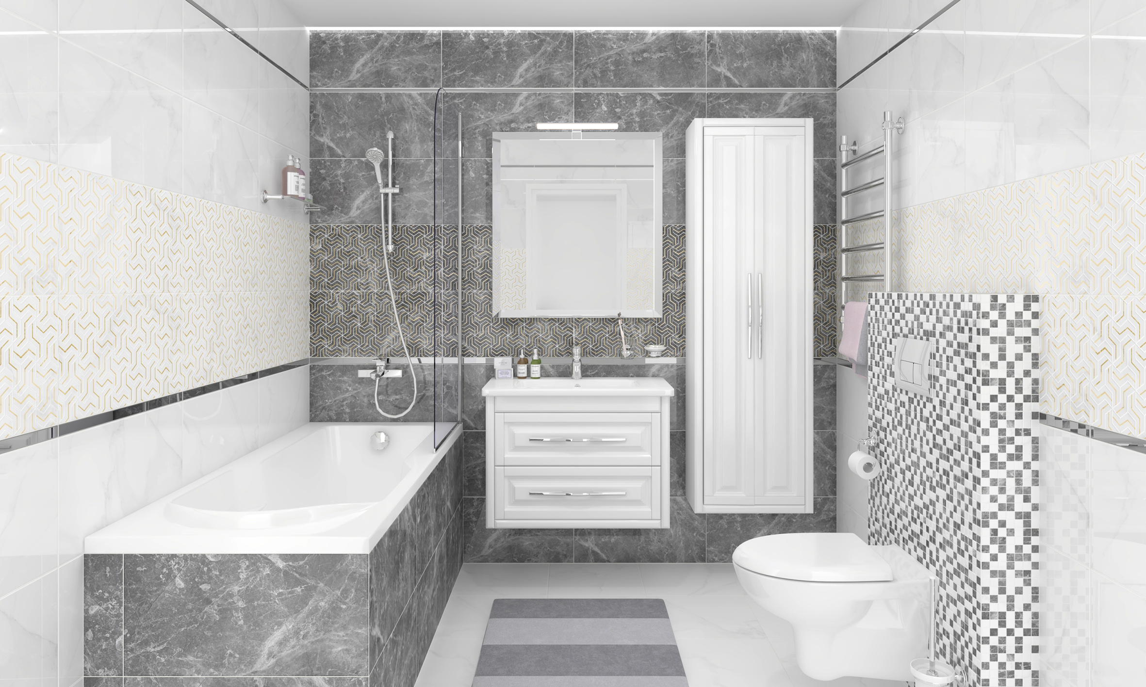 Керамогранит Laparet Crystal серый 40x40 матовый