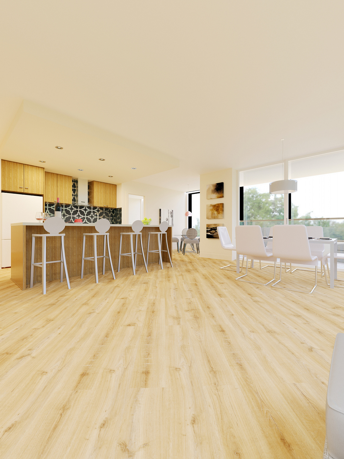 Кварцвиниловая плитка Fine Floor Light FF-1377 Дуб Веллингтон кварц винил напольный