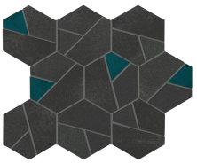 Мозаика Атлас Конкорд Италия Буст/ Boost Tarmac Mosaico Hex Jade 25x28.5 AN7A