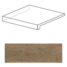 Ступень угловая левая Атлас Конкорд Италия Акси/ Axi Brown Chestnut Scalino Angolare Sx ANL9 22.5x22.5
