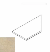 Бортик закругленный правый Италон Дистрикт х2/ District X2 Sand 30x60