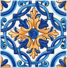 Вставка Kerama Marazzi Капри майолика 9.8x9.8 STG\A490\1146H
