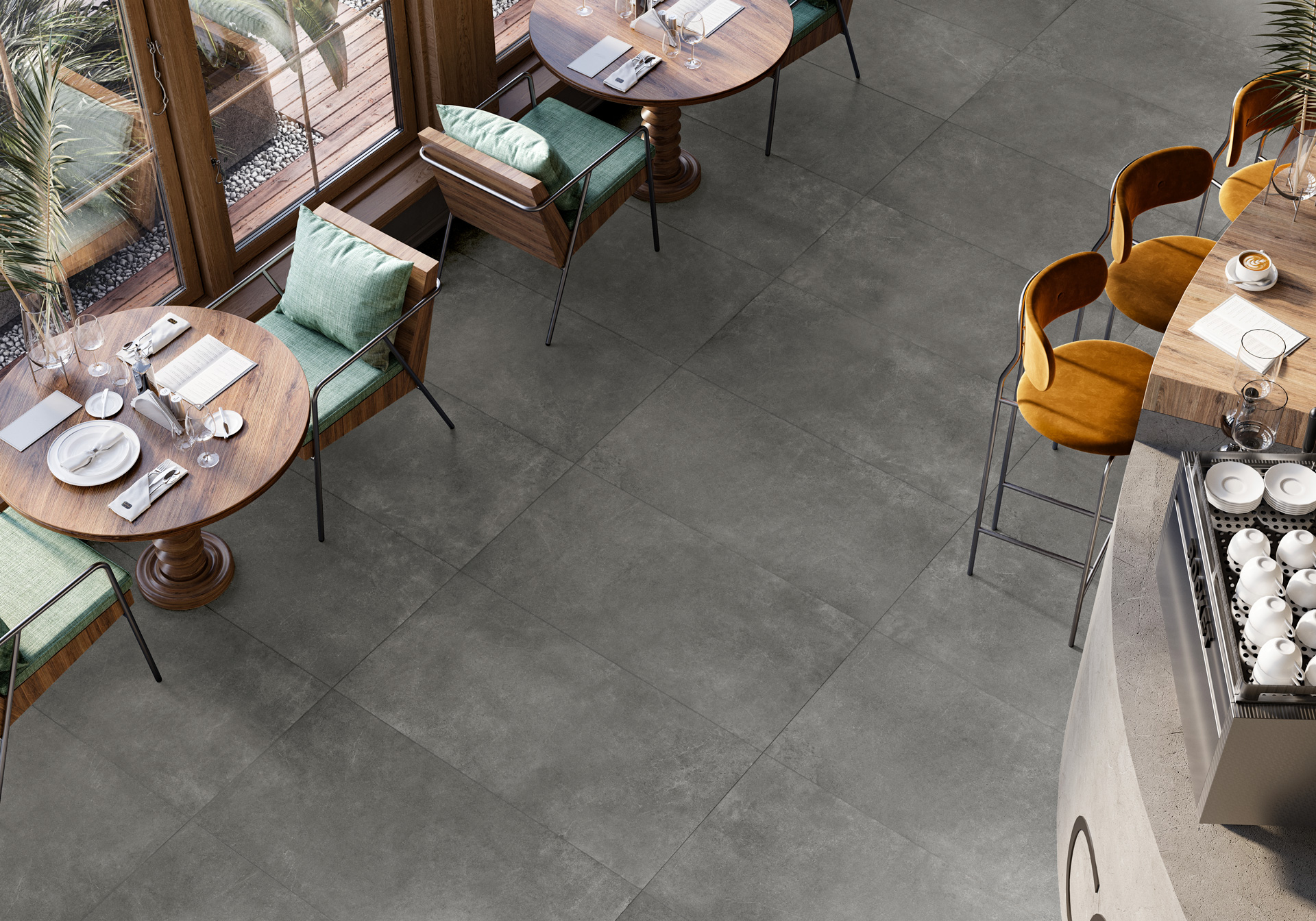 Керамогранит Artkera Group Микроцемент/ MicroCement Силвер GP60120MIM66M серый 60x120