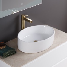 Раковина керамическая накладная овальная BelBagno BB1049