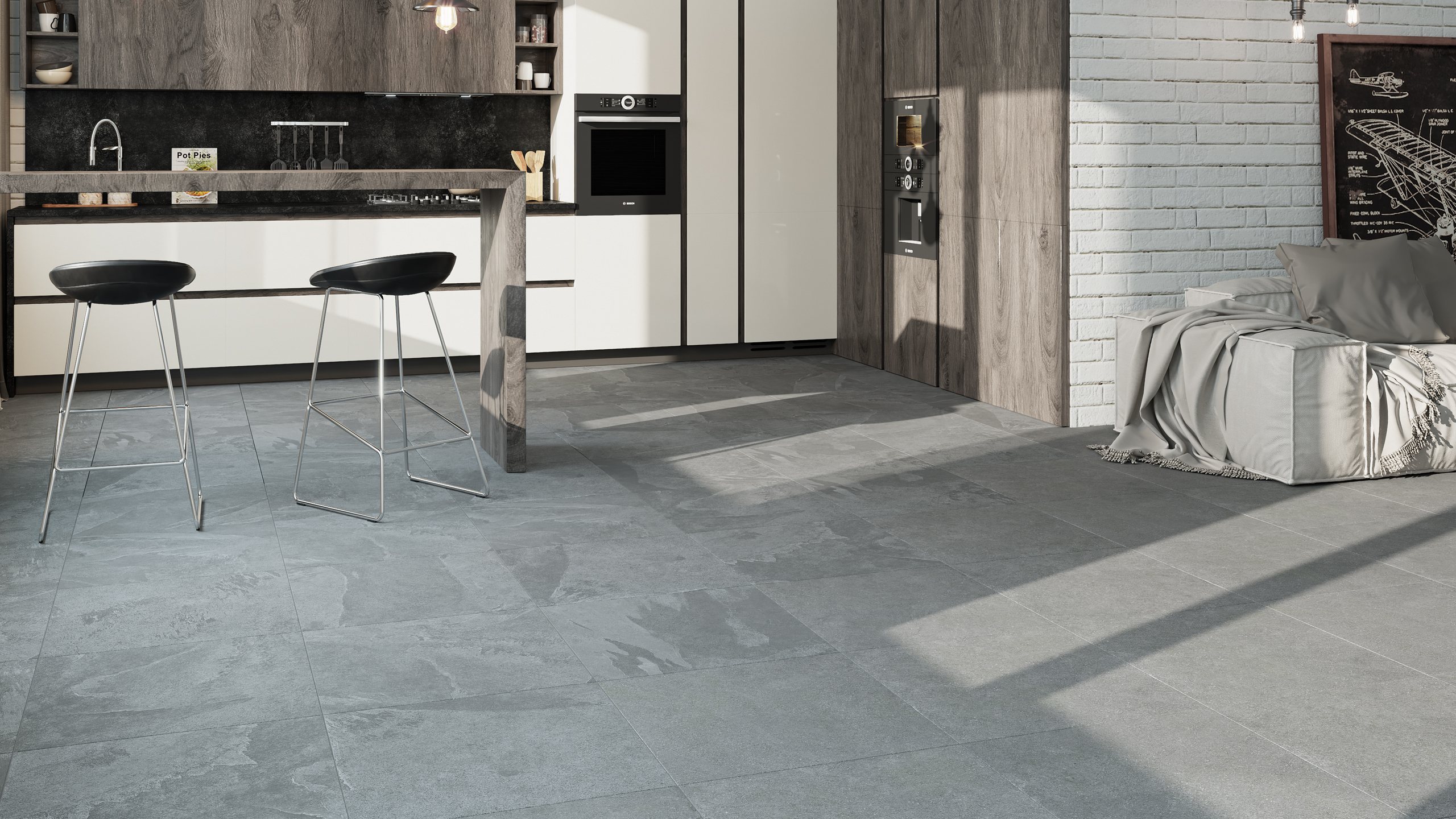 Керамогранит Estima Terra TE04 60x120 черный