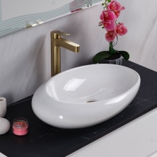 Раковина керамическая накладная овальная BelBagno BB1396