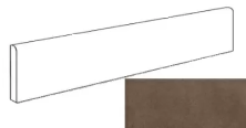 Плинтус Атлас Конкорд Италия Двелл/ Dwell Brown Leather Battiscopa Matt A1FE 7.2x60