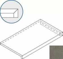 Ступень Италон Дискавер/ Discover X2 Фумэ угл.пр. 33x60