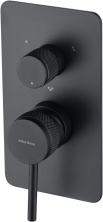 Смеситель для ванны Allen Brau Priority 5.31A11-31 (с внутренней частью, 3 выхода) черный матовый