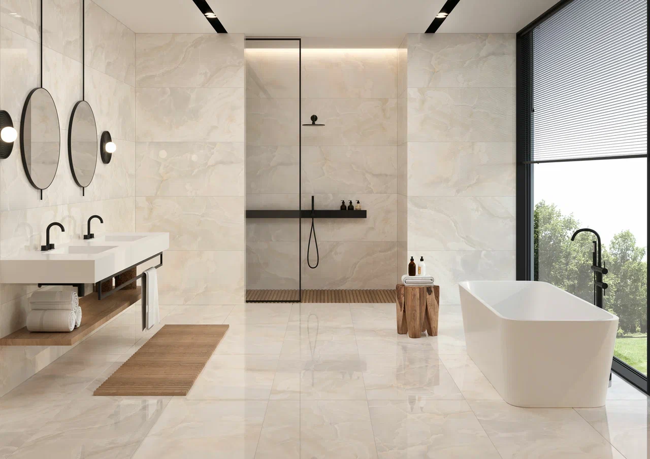 Керамогранит Старо Nestle Sky Polished 60x120 голубой