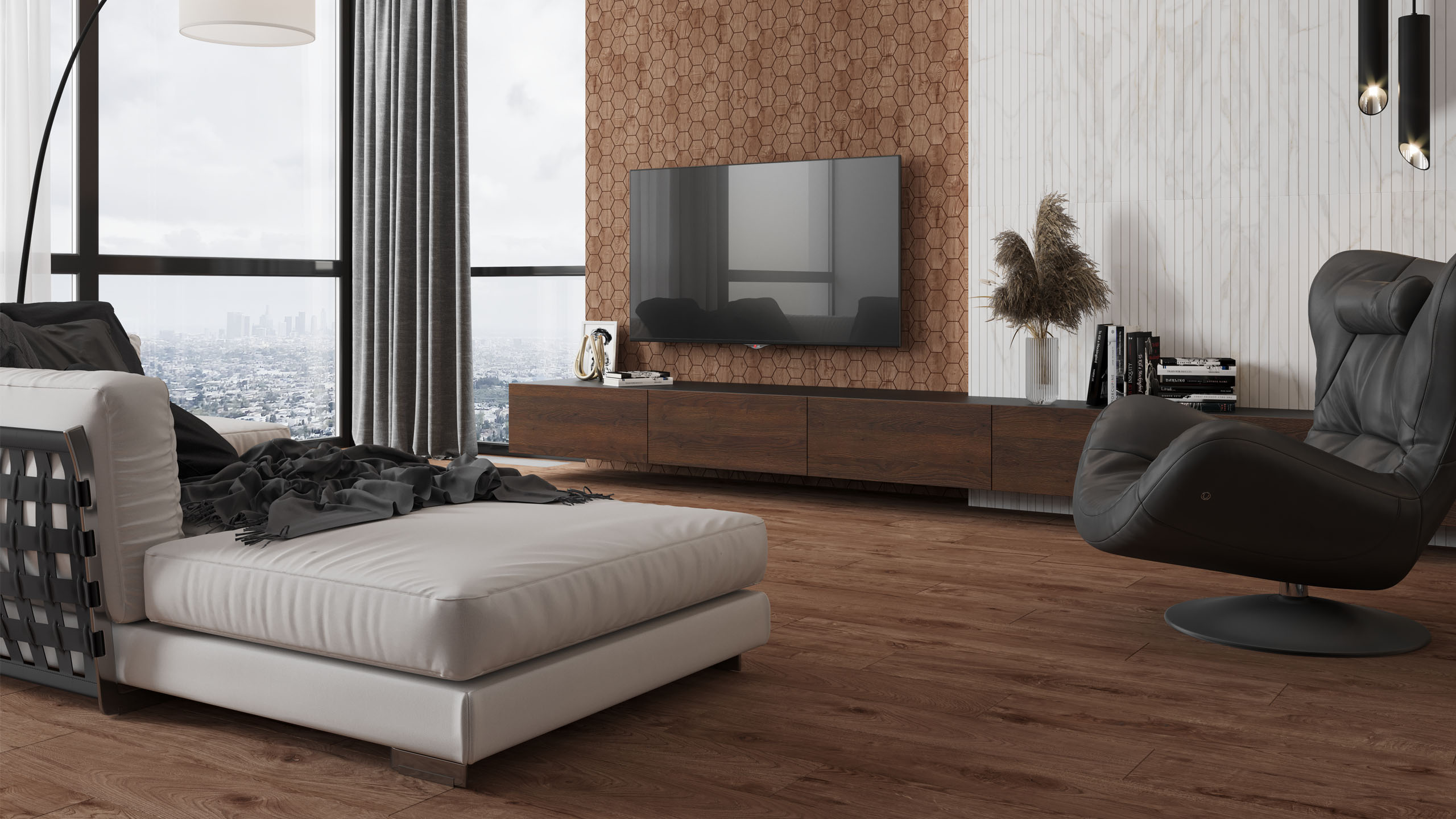 Керамогранит Estima Selection SI02 19.4x120 коричневый