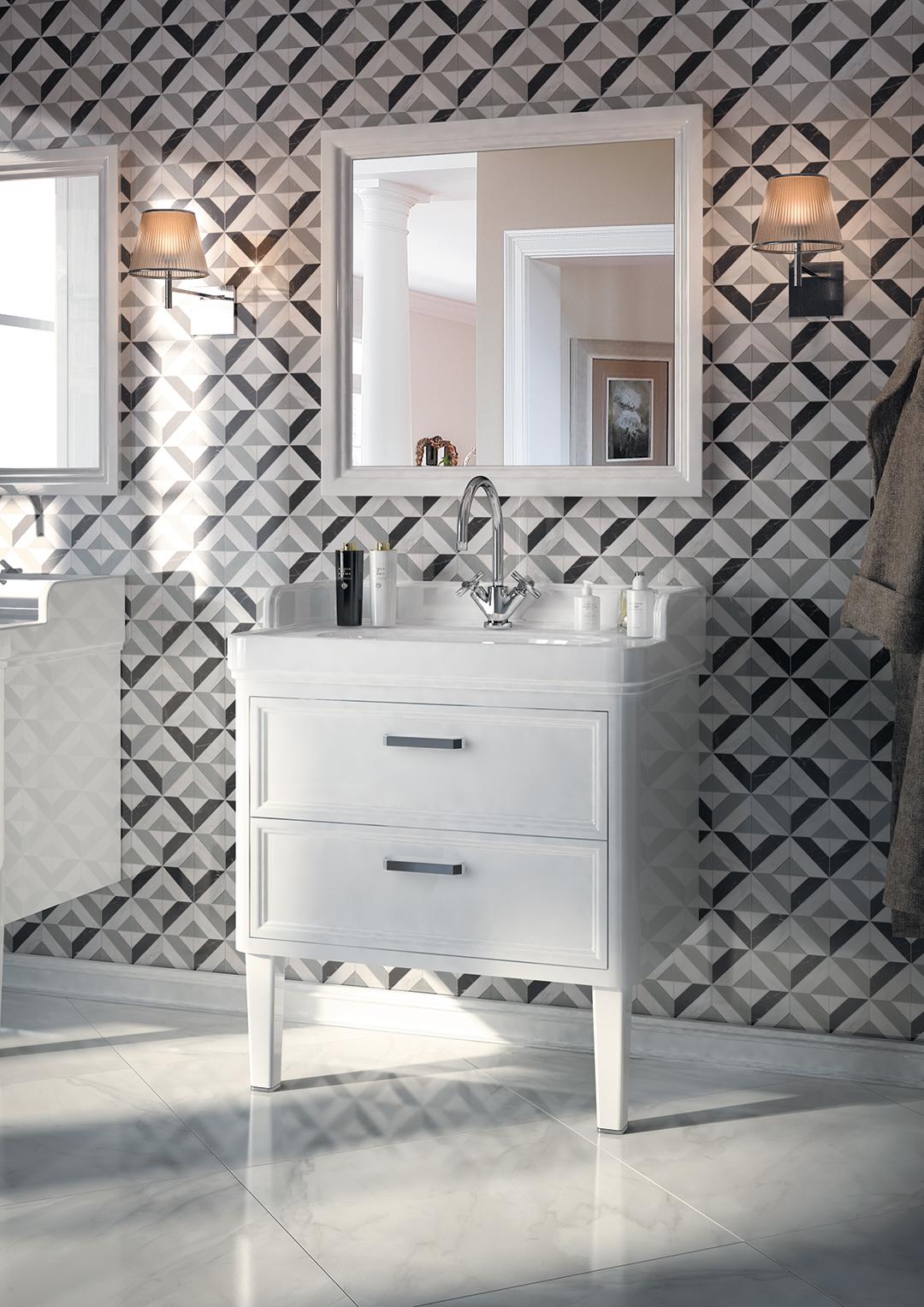 Керамическая плитка Kerama Marazzi 13026R Майори белый структура обрезной 30x89,5