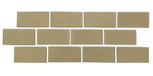 Мозаика NSmosaic PQ73150-05 коричневый 7.3x15