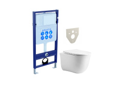 SET AQUATEK КЛАССИК cm (рама AQUATEK Standard INS-0000012 (без клавиши и крепежа)+унитаз КЛАССИК AQ1112-00)