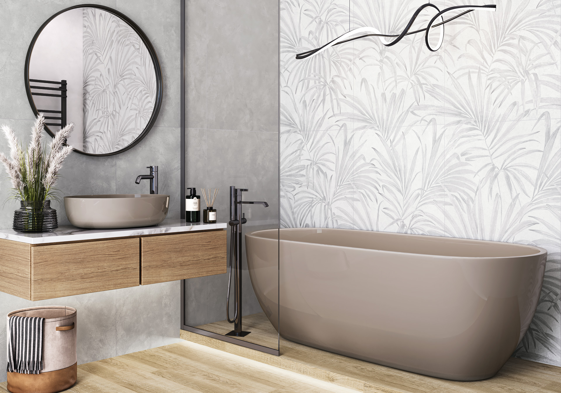 Керамогранит Альма Керамика Флора/ Flora GFU60120FLO00L белый 60x120