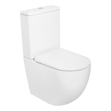 Унитаз-компакт безободковый Cezares Stylus CZR-152-CPR, бачок CZR-151-T