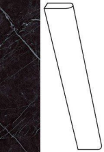 Плинтус Атлас Конкорд Италия Marvel Nero Marquina Battiscopa Lapp. ATDS 7.2x60
