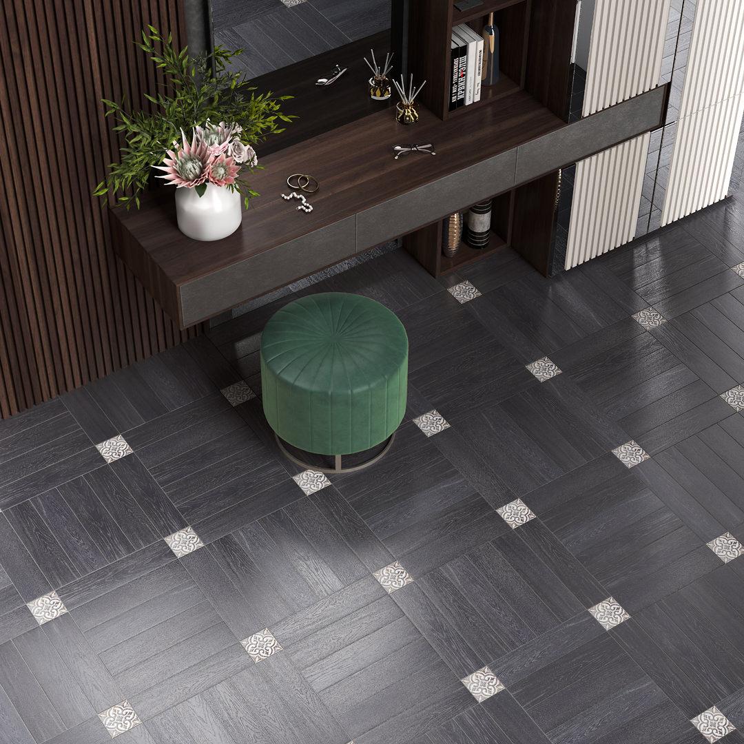 Керамогранит Kerama Marazzi SG401000N Вяз бирюзовый 9,9x40,2