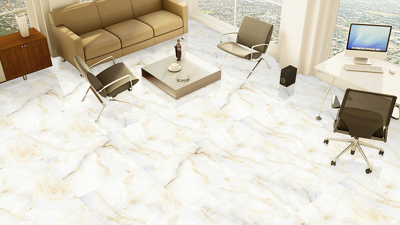 Керамогранит Азарио Onyx Sky 60x60 Glossy P105082160G белый