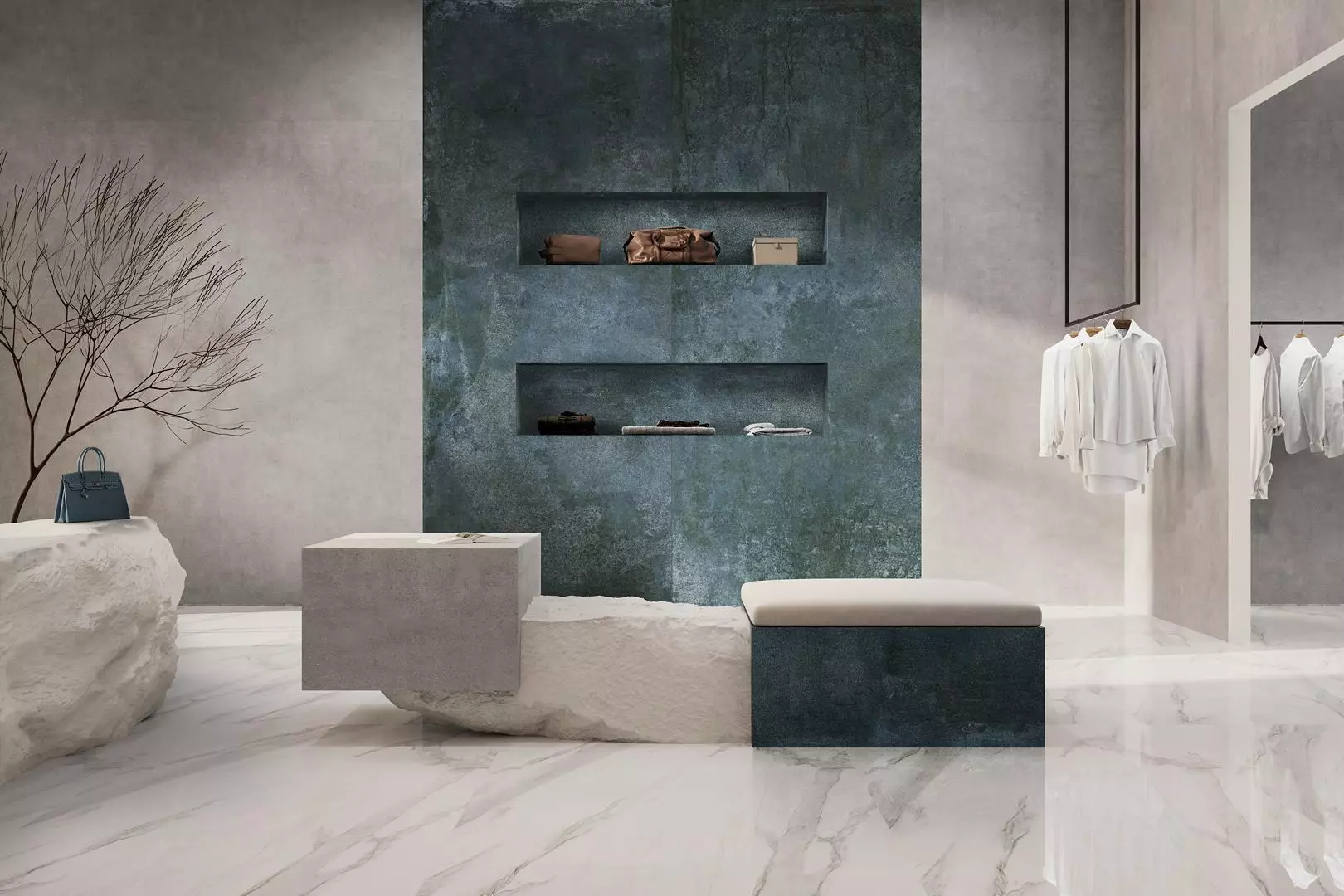 Керамогранит Kerama Marazzi SG076500R6 Сити Шайн бежевый обрезной 119.5x320