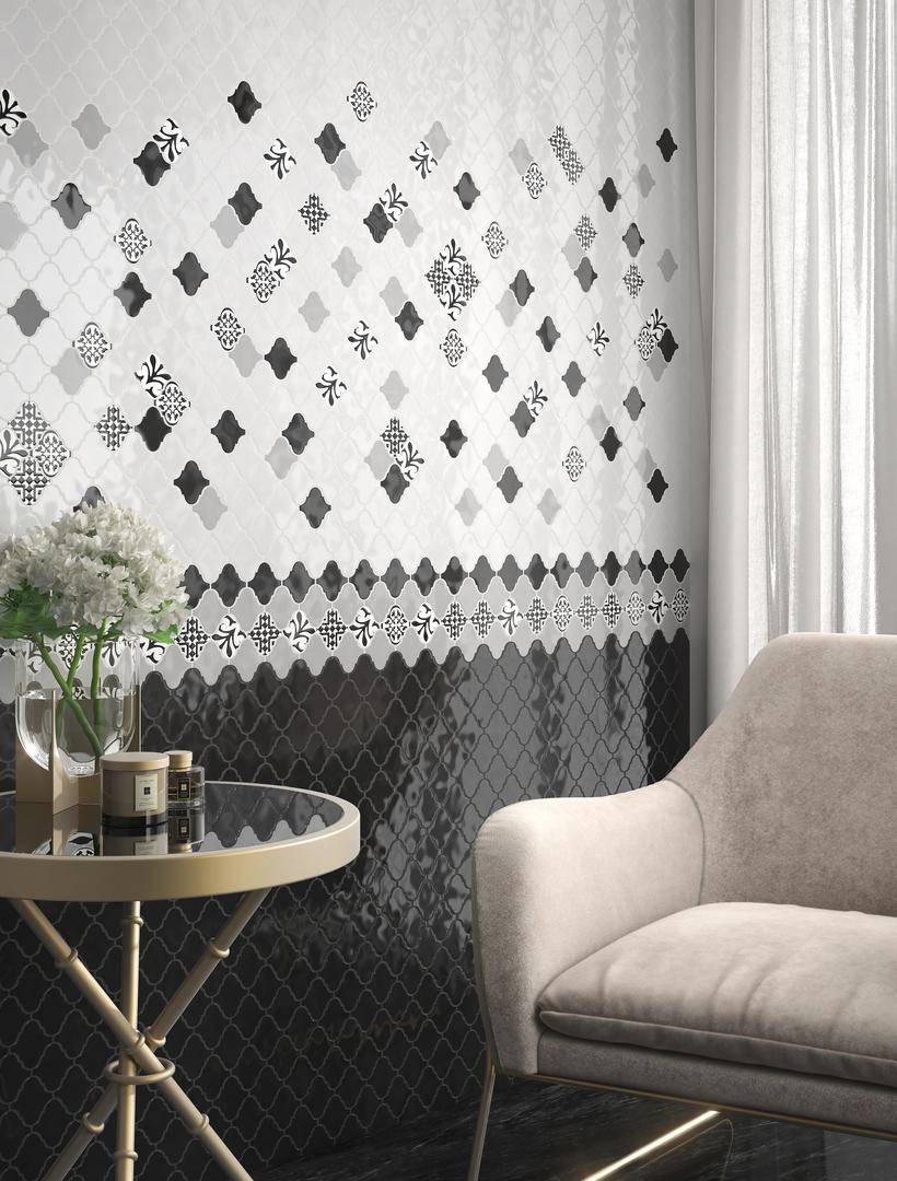 Декор Kerama Marazzi OS\A25\65000 Арабески глянцевый орнамент 6,5x6,5