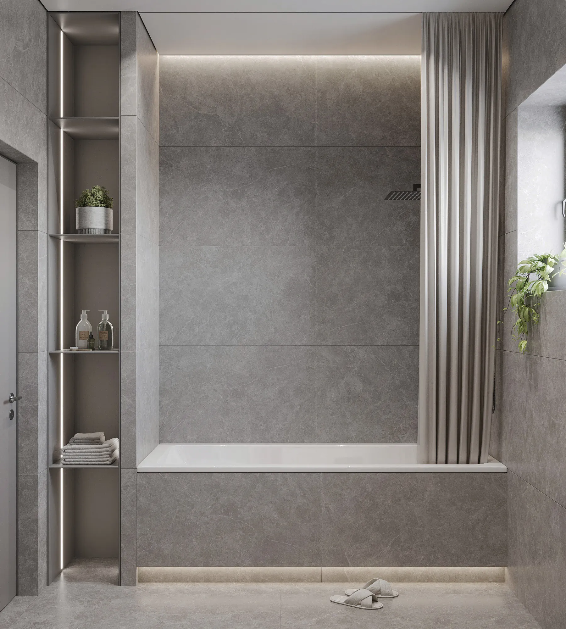Керамогранит Креанза SL1003-A Oviedo Silver Solido 60x120 серый