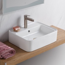 Раковина керамическая накладная прямоугольная BelBagno BB1367