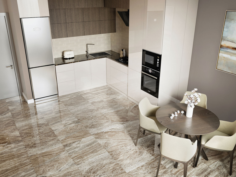 Керамогранит Старо Afyon Light Polished 60x60 кремовый