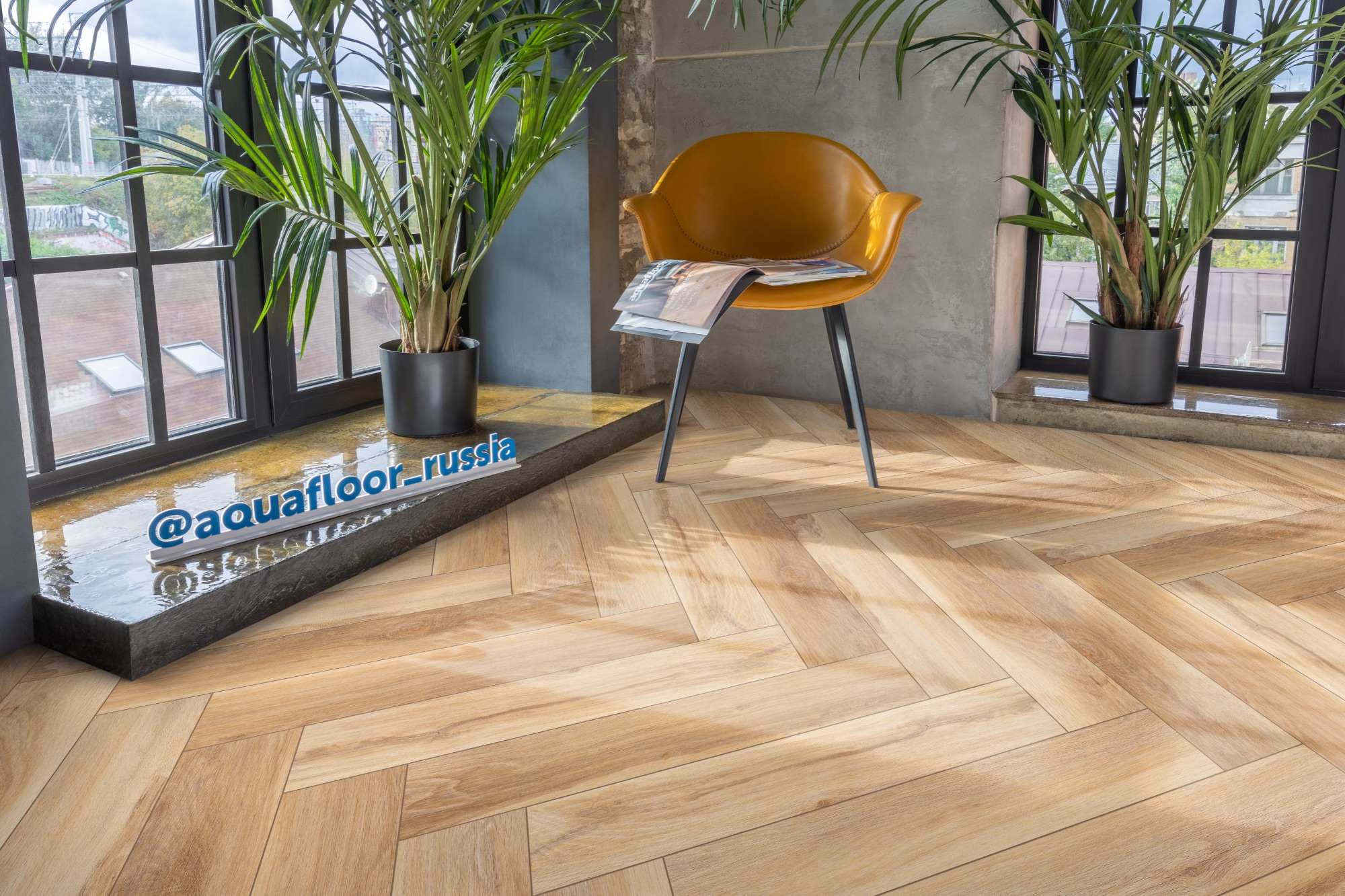 Кварцвиниловая плитка Aqua Floor Спейс Паркет Лайт/ Space Parquet Light AF4501PQL 610x122 Дуб Светлый замковый кварц винил напольный