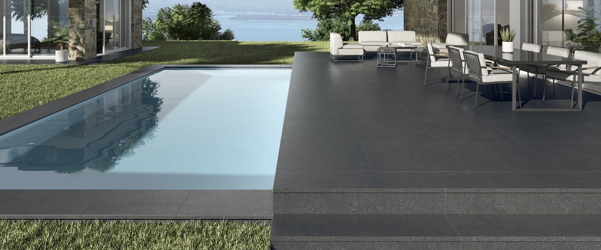 Ступень Эксагрэс Peldano Recto Milan Gris фронтальная 33x120 серый