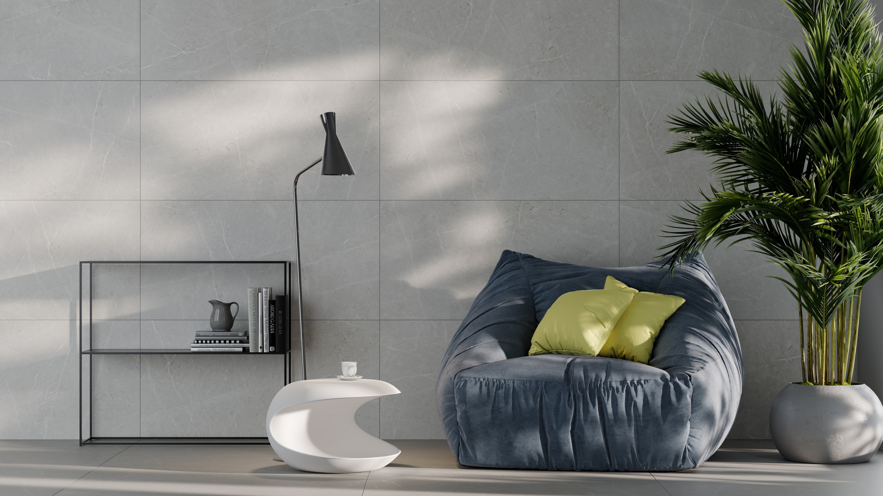 Керамогранит Skala White 60x120 K-2201/MR/600x1200x10