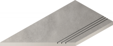 Бортик левый Италон Миллениум/ Millennium X2 Silver 30x60