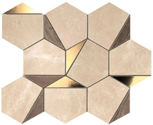 Мозаика Атлас Конкорд Италия Марвел Эдж/ Marvel Edge Sable Brown Gold Hex 25.1x29 9EHS