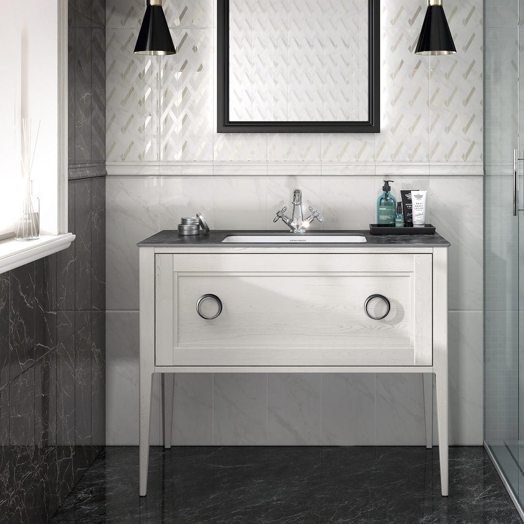 Декор Kerama Marazzi MM7204 Алькала черный мозаичный 20x50