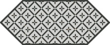 Декор Kerama Marazzi Келуш 5 черно-белый 14x34 HGD\A484\35006