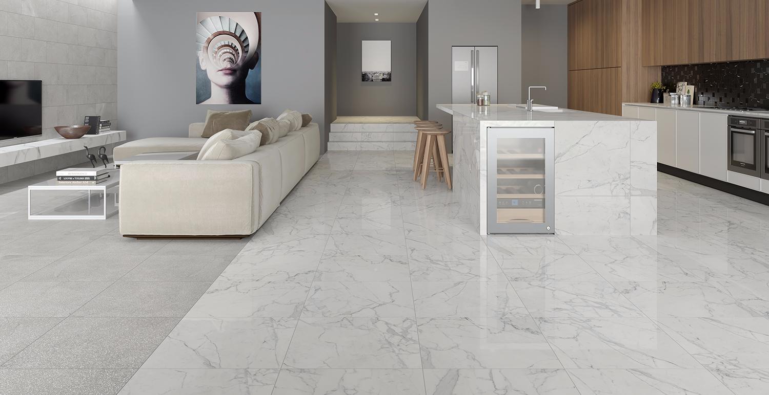 Плинтус Marble Trend Silver River 7.6x60 K-1006/MR/p01/76x600x10