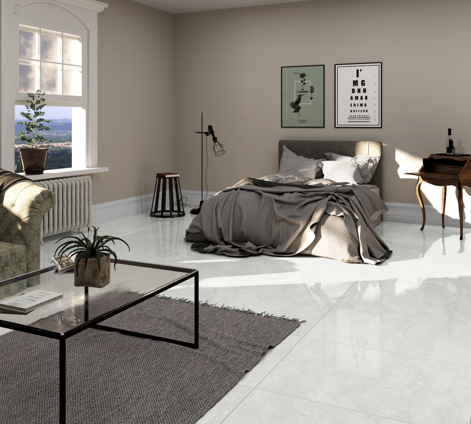 Керамогранит Goldis Tile Rio White K2A AOUB AAOG белый 60x120
