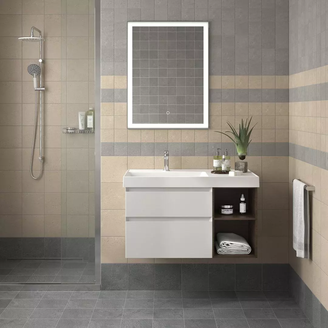 Керамическая плитка Kerama Marazzi Матрикс серый матовый 20x30 8343