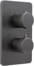 Смеситель для ванны Allen Brau Priority 5.31213-MG (с внутренней частью, 2 выхода) графит браш
