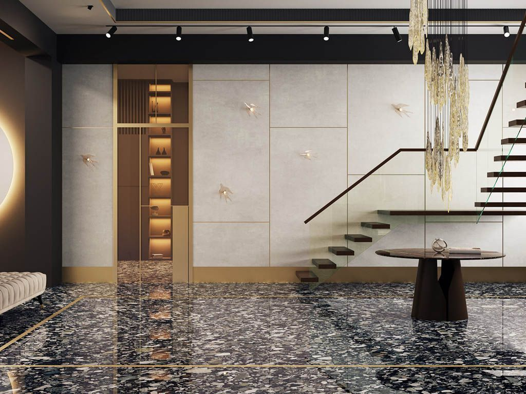 Керамогранит Kerama Marazzi DD071200R Конкрит черный матовый обрезной 119.5x320