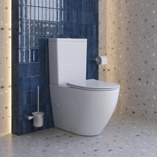 Унитаз-компакт безободковый BelBagno Sfera-R BB2141CP-TOR/SC с крышкой-сиденьем микролифт