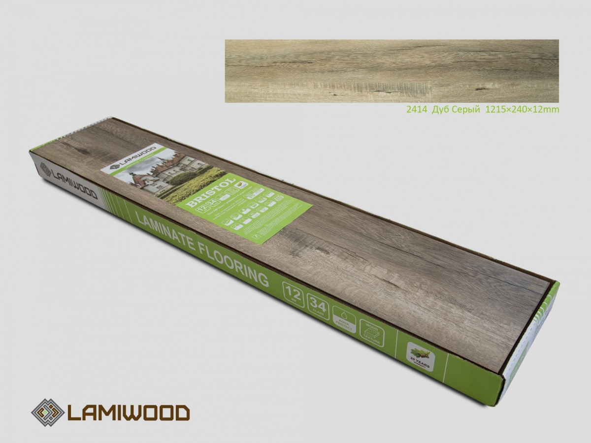 Ламинат LAMIWOOD BRISTOL 2411 Дуб Мореный 24x121.5