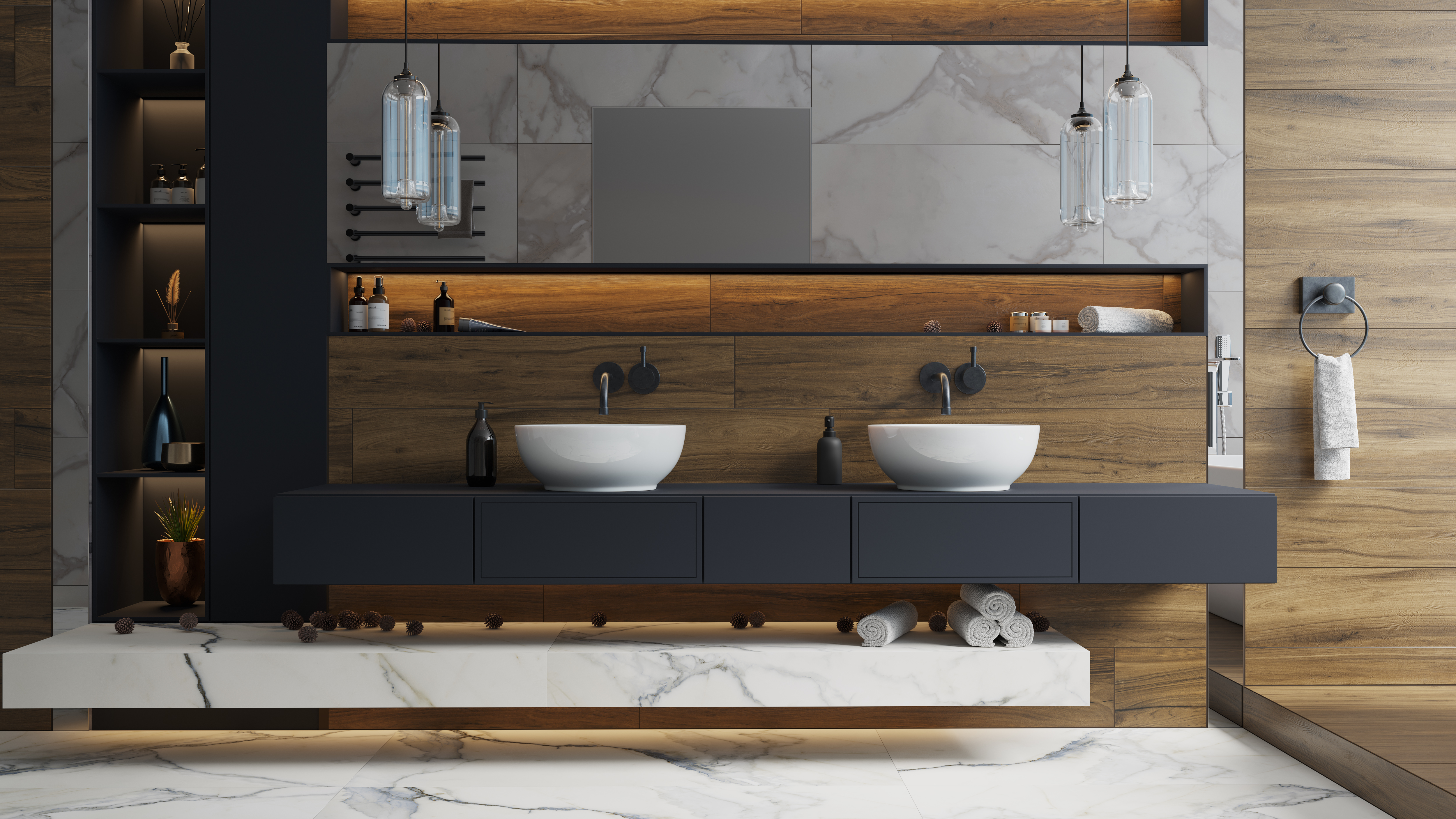 Керамогранит Alleya Dark Brown 20x120 K-2104/SR/200x1200x10