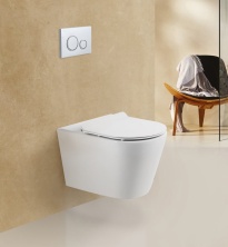 Унитаз подвесной безободковый BelBagno Flay-R BB053CHR
